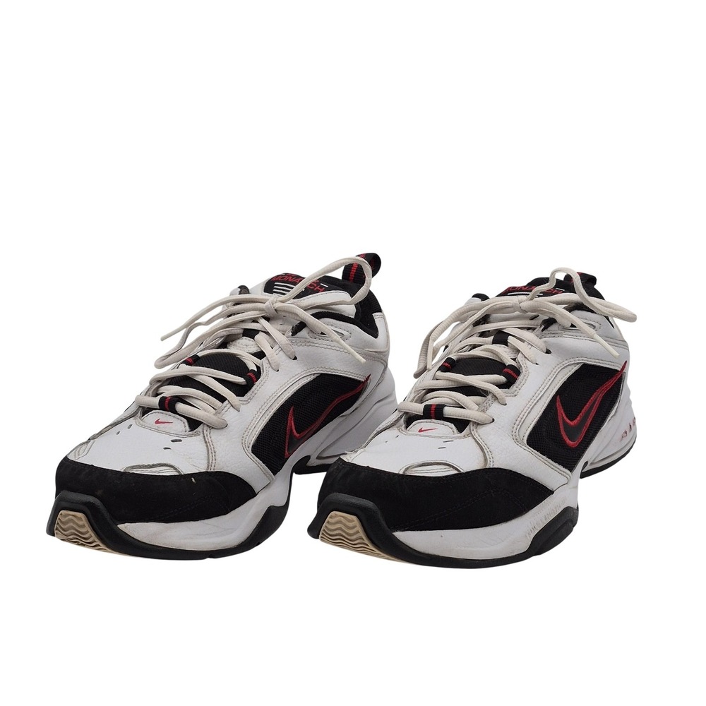 Nike Air Monarch Shoes‎ Mens Size 10.5 White Black Athletic Sneakers 312628-101